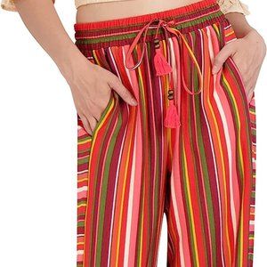 BCBGeneration Striped Pull-On Pants NWOT